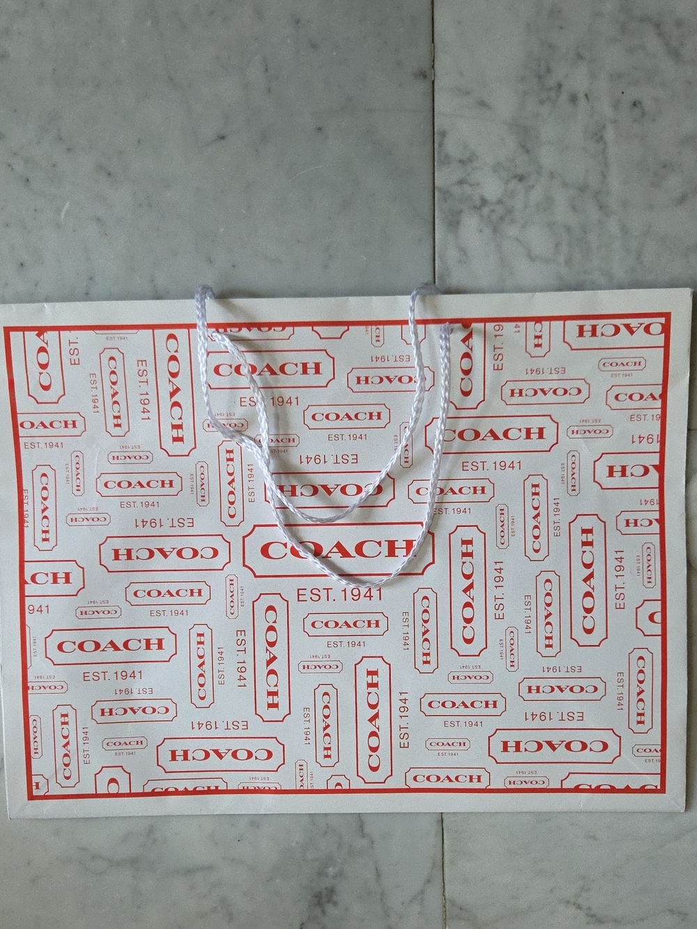 Coach Paper Shopping Bag